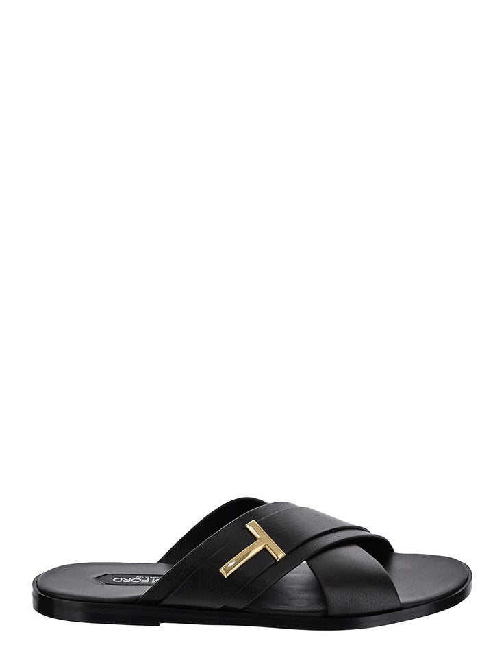 Tom Ford Grain Leather Preston Sandal