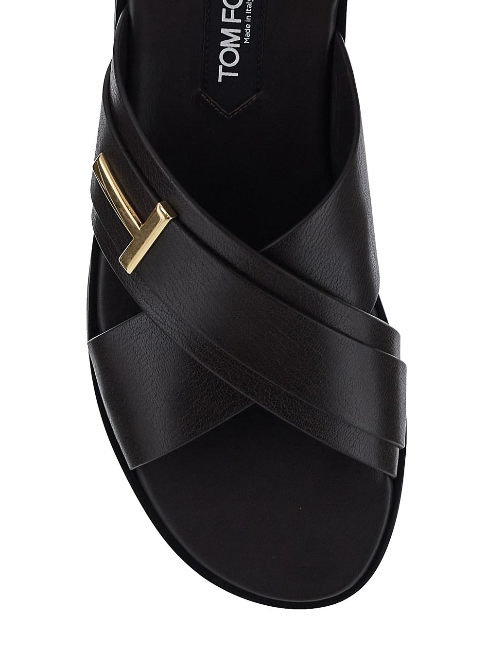 Tom Ford Grain Leather Preston Sandal