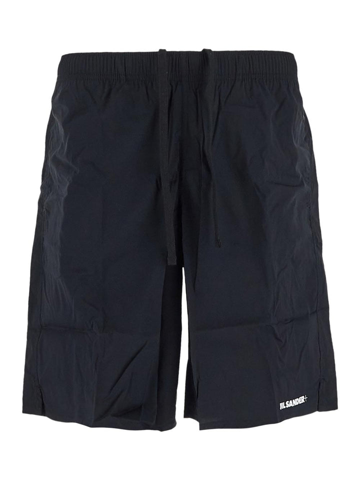 Jil Sander  Embroidered-Logo Swim Shorts