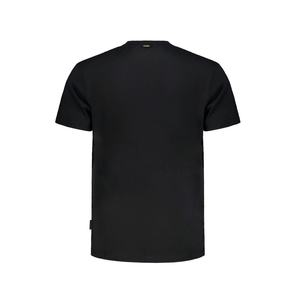 Napapijri Black Cotton T-Shirt
