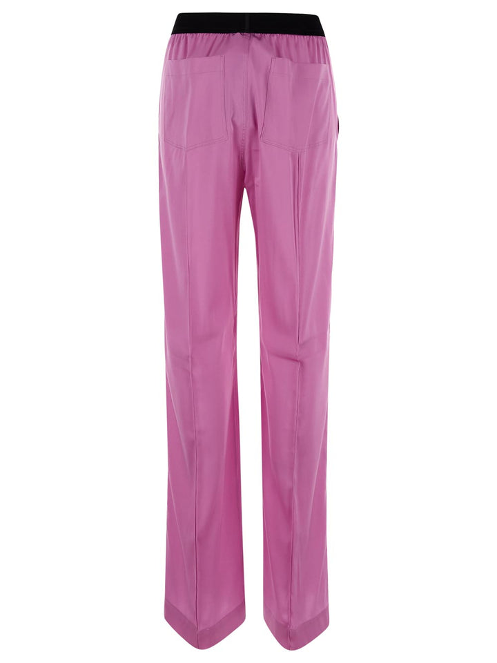 Tom Ford Stretch Silk Satin Pj Pants