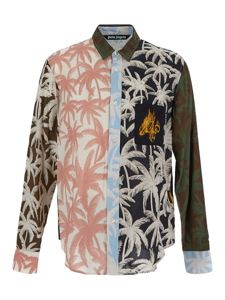 Palm Angels Patchwork Palms Shirt