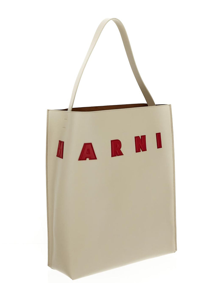 Marni Leather Museo Hobo Bag With Patches