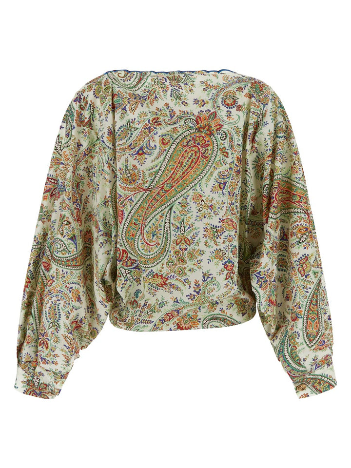 Etro Paisley-Print Cotton Blouse