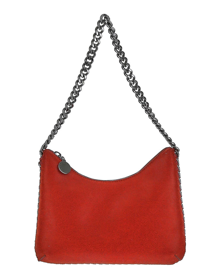 Stella McCartney Mini Velvet And Crystal Chain Shoulder Bag