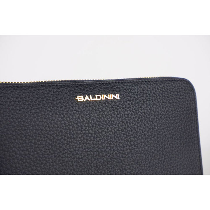 Baldinini Trend Elegant Leather Zip Wallet - Timeless Accessory