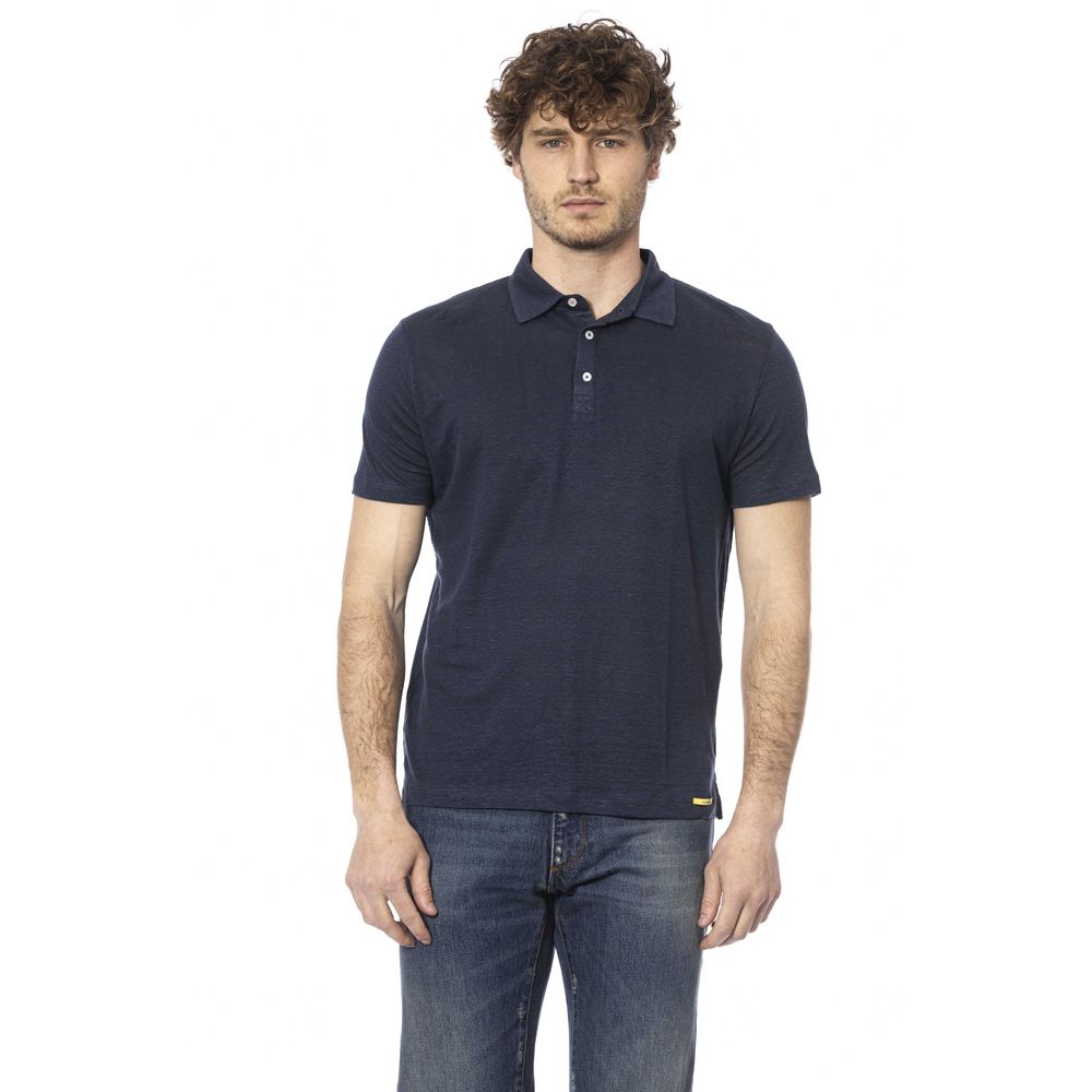 Distretto12 Chic Blue Cotton Polo for Men